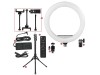 Takara Ringo 218 Ring Light Bi-Color Video Lampu LED 18 Inch